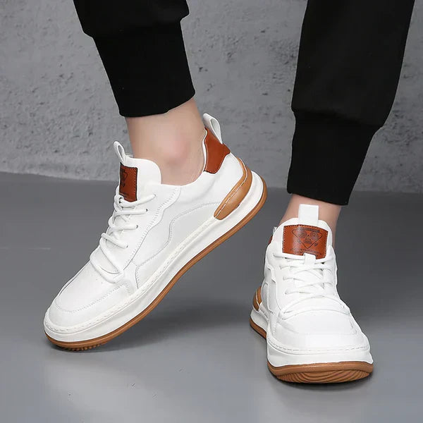 High-Sole Leather Shoes