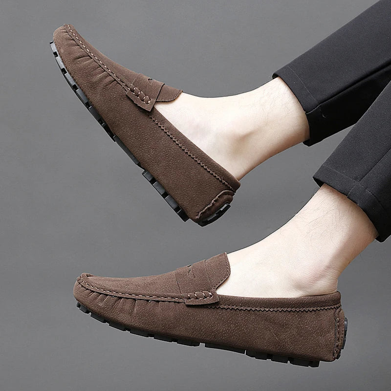 Suede Boat Loafers